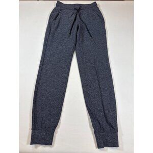 Lululemon Heather Gray Jogger Sweatpants Size 4 With Drawstring Waist & Pockets